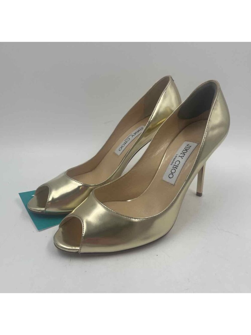 Jimmy Choo Women's Shoe Size 6 Gold Solid Heels